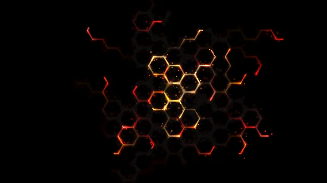 Neon Hexagons preview